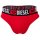 DIESEL Herren Tangas, 3er Pack - RICK-D-CORE, Tanga-Slip, Cotton Stretch, Logo Schwarz/Grau/Rot S