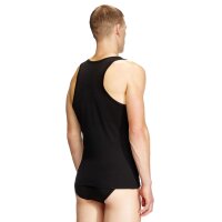 DIESEL Herren Unterhemden, 2er Pack - WALTY-D-BOX, Tanktop, ärmellos, Baumwolle Schwarz M