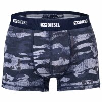 DIESEL Herren Boxershorts, 3er Pack - DAMIEN-UTLT, Cotton Stretch, uni/gemustert Blau S
