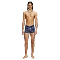 DIESEL mens boxer shorts, 3-pack - DAMIEN-UTLT, cotton stretch, plain/patterned Blue S (Small)