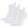 FALKE Unisex Sneakersocken 3er Pack - Cool Kick, Socken, Polyester, einfarbig, kurz Weiß 35-36
