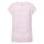 JOOP! Damen T-Shirt - Teri, aufgesticktes Logo, Kurzarm, Rundhals, Jersey, gestreift, Cotton Stretch Rosa/Weiß XS