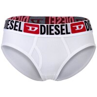 DIESEL Damen Slips, 3er Pack - OXY-D-CORE, Cotton Stretch, Logobund Schwarz/Rot/Weiß XS