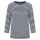 JOOP! ladies long-sleeved shirt - Tala, striped, logo, round neck, jersey, cotton stretch Dark blue/White
 XL (X-Large)