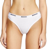 DIESEL Damen Slips, 3er Pack - MARTA-D-BOX, Cotton Stretch, Logobund Schwarz/Weiß XS