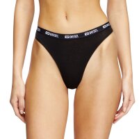 DIESEL Damen Strings, 3er Pack - LIZ-D-BOX, Cotton Stretch, Logobund Schwarz L