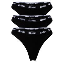 DIESEL Damen Strings, 3er Pack - STARS-D-BOX, Cotton Stretch, Logobund Schwarz XS
