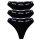DIESEL Damen Strings, 3er Pack - STARS-D-BOX, Cotton Stretch, Logobund Schwarz XS