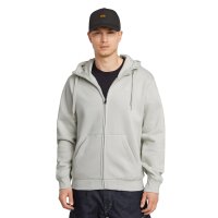 G-STAR Herren Sweat-Jacke - Premium Core, Loungewear, Zipper, Kapuze, einfarbig Hellgrau XL