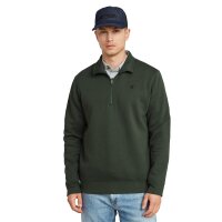 G-STAR Herren Sweatshirt- Premium Core Half Zip, Logo, einfarbig Dunkelgrün L