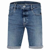 G-STAR Herren Jeansshorts - 3301 Slim Short , Stretch Denim, Jeans, kurz Blau 30W