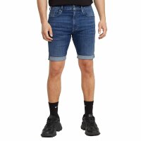 G-STAR Herren Jeansshorts - 3301 Slim Short , Elto Superstretch, Jeans, kurz Blau 29W