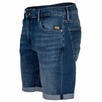 G-STAR mens denim shorts - 3301 Slim Short , Elto Superstretch, jeans, short Blue 29W