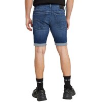 G-STAR mens denim shorts - 3301 Slim Short , Elto Superstretch, jeans, short Blue 29W