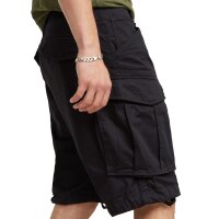 G-STAR mens cargo shorts - Rovic Zip Relaxed 1/2 , short, premium mico stretch, single-coloured Black 34W