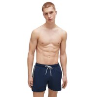 BOSS Herren Badeshorts - Iconic, Swim Shorts, Badehose, Signature-Streifen, Logo Blau XL