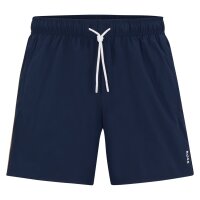 BOSS mens swim shorts – Iconic, swim shorts, swimming trunks, signature stripes, logo Blue XL (X-Large)