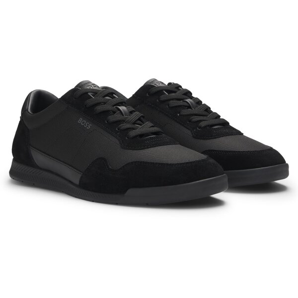 BOSS Herren Sneaker - Titanium SL sdtxny,Turnschuh, Material-Mix mit Veloursleder