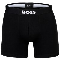 BOSS Herren Boxershorts, 3er Pack - Boxer Brief, Boss One, Cotton Stretch, Logo Schwarz L