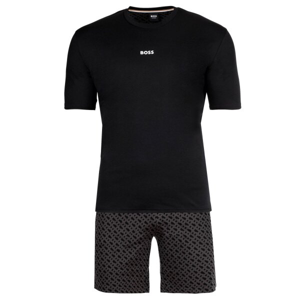 BOSS Herren Schlafanzug, kurz - Relax Short Set, 2-teilig, Shorty, Baumwolle
