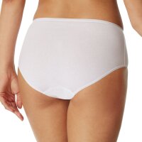 SCHIESSER Women Briefs 4-Pack - Midi Slip, Cotton Stretch, plain White S (Small)