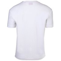 HUGO Herren T-Shirt - Laze, Rundhals, Kurzarm, Logo, Baumwollmischung Weiß S