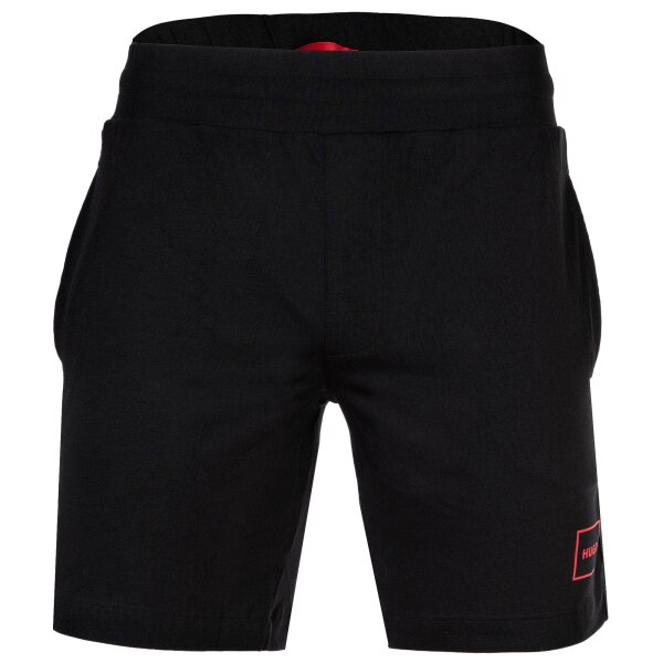 HUGO mens sweatshorts - Laze, shorts, logo, cotton blend Black S (Small)