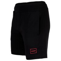 HUGO Herren Sweatshorts - Laze, kurze Hose, Logo, Baumwollmischung Schwarz XL