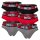 DIESEL Herren Slips, 6er Pack - UMBR-ANDRETHREEPACK, Briefs, Cotton Stretch, einfarbig Schwarz/Grau/Rot M