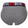 DIESEL Mens Briefs, 6-Pack - UMBR-ANDRETHREEPACK, Briefs, Cotton Stretch, plain Black/Grey/Red M (Medium)