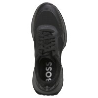 BOSS mens sneaker - Jonah Runn meth, trainers, leisure, logo Black/Grey EUR 44 (UK 10)