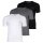 HUGO Herren T-Shirt, 3er Pack - Rundhals, Kurzarm, Logo, Baumwolle, uni