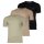 HUGO mens T-shirt, 3-pack - round neck, short sleeves, logo, cotton, uni