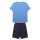 Sanetta Jungen Schlafanzug - kurz, Kids, Nachtwäsche, Pyjama, Baumwolle Blau 116