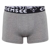 CHIEMSEE Mens Boxer Shorts, 3-Pack - Shorts, Logo Waistband, solid Colour Grey M (Medium)