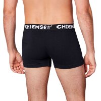 CHIEMSEE Mens Boxer Shorts, 3-Pack - Shorts, Logo Waistband, solid Colour Black M (Medium)