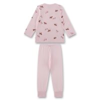Sanetta Mädchen Schlafanzug - lang, Kids, Pyjama, Baumwolle, Motiv Rosa 116