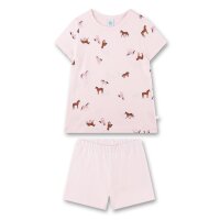 Sanetta Mädchen Schlafanzug - kurz, Kids, Pyjama, Baumwolle, Motiv Rosa 104