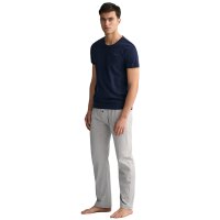 GANT Herren T-Shirt, 2er Pack - C-NECK T-SHIRT 2-PACK, Rundhals, kurzarm, Cotton Marineblau/Weiß L