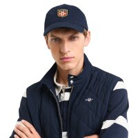 GANT Herren Steppweste - QUILTED WINDCHEATER VEST, Reißverschluss, Stehkragen Blau M