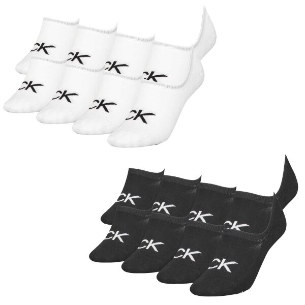 Calvin Klein Damen Füßlinge, 8er Pack - KRISTAL ECOM, no-show Socken, One Size