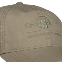 GANT Herren Cap - TONAL ARCHIVE SHIELD CAP, Käppi, Logo, Cotton, uni Beige