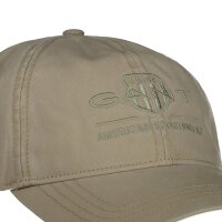 GANT mens cap - TONAL ARCHIVE SHIELD CAP, cap, logo, cotton, plain Beige
