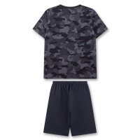 Sanetta Boys Pyjamas - teens, short, nightwear, pyjamas, cotton Black/Grey 140