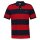 GANT mens polo shirt – BLOCK STRIPE POLO, short-sleeved, button placket, logo, striped Red M (Medium)