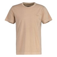 GANT Herren T-Shirt, ausgewaschen - SUNFADED T-SHIRT, Washer, Kurzarm, Rundhals Beige 4XL