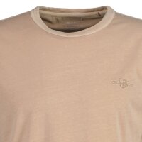 GANT Herren T-Shirt, ausgewaschen - SUNFADED T-SHIRT, Washer, Kurzarm, Rundhals Beige 4XL