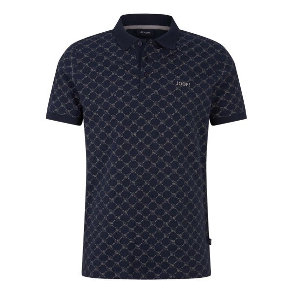 JOOP! mens polo shirt - JJ-42Paigam, Pique, Cotton Stretch, Cornflower Print Dark blue S (Small)