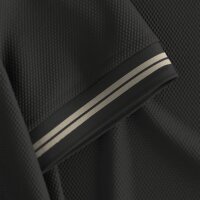 JOOP! JEANS Herren Poloshirt -  Amare, Polokragen, Streifen-Details, Baumwollmischung Schwarz S