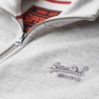 Superdry Herren Sweatjacke - Essential Logo Track Top, Stehkragen, Logo Grau S